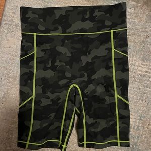 All access camo biker shorts
